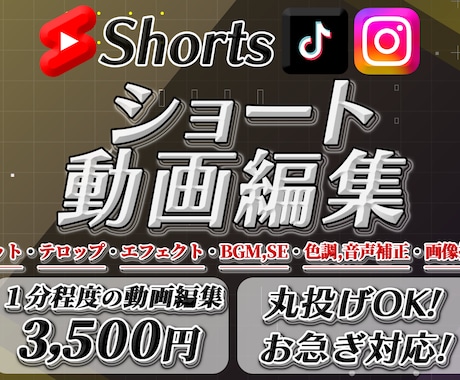 1分程度の動画編集を承ります 丁寧な仕事で、切り抜き、ショート動画を承ります！！ イメージ1