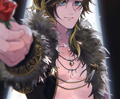 オリジナルキャラ/似顔絵描きます 厚塗り風、アニメ塗り風、ライブ風のイラストはいかがですか？ イメージ2