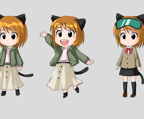 twitchのアイコン５個セット制作します twich かわいい　表情豊か　元気 イメージ2