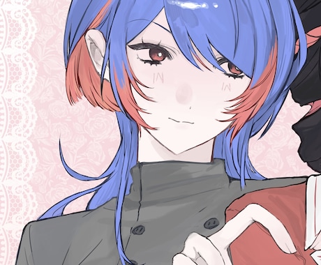 バストアップイラストお描きします アイコンやヘッダーにご使用しただけます！ イメージ1