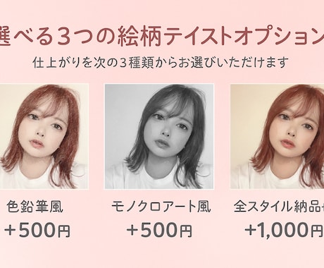 水彩画｜水彩画風似顔絵｜写真から丁寧に仕上げます 2日以内納品｜結婚式や誕生日プレゼントに最適！水彩画風似顔絵 イメージ2