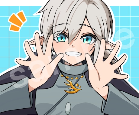 アニメ塗りのポップなイラスト描きます 可愛いをスピーディーに！をモットーに大切に描きます！ イメージ1