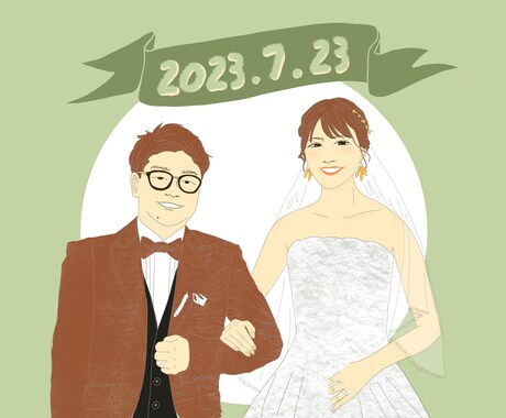温かみのある似顔絵を制作します 特徴を肥大化しない、あなたの魅力を引き出す絵に仕上げます イメージ1