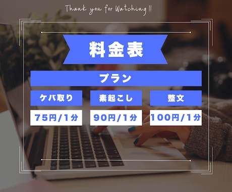 文字起こしの煩わしさを代行いたします 音声、動画を文字起こし！迅速・丁寧にライティングします！ イメージ2