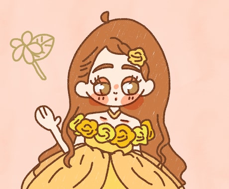 ゆるふわイラストかいてます 絵本みたいな世界観のデジタルイラストです！ イメージ2