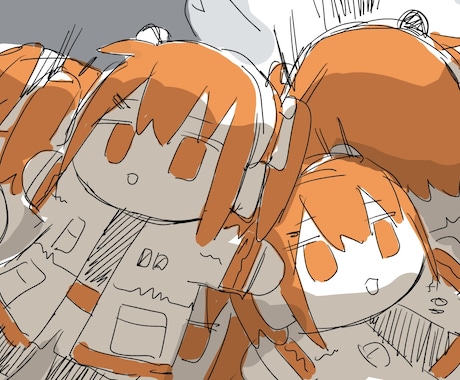 ちびキャライラスト3枚制作します 動画内の立ち絵や写真に貼り付けなどお好きなところに！ イメージ2