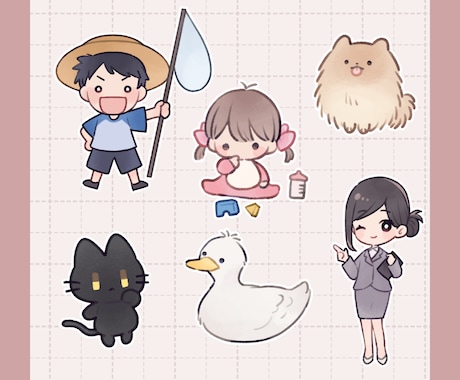 安価でお得！ゆるかわイラスト描きます イメージ1
