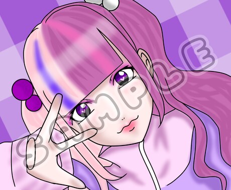SNS用のアイコンイラストを制作します 頭から胸までのイラストです(ちびキャラ×) イメージ2
