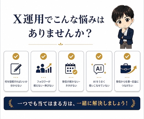 X初心者向け！7日間マンツーマンで伴走します 発信設計・AI活用・投稿添削まで対応 イメージ2