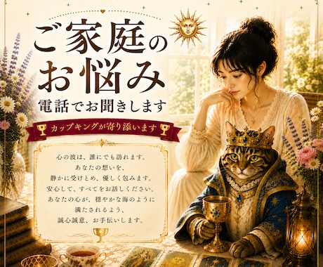 女性専用 ⭐︎家庭や人間関係などのお悩み鑑定します 夫、義母、義父、親族、子供、友人、などのお悩みを占います イメージ1