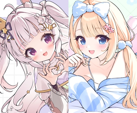 かわいい女の子のイラストをお描きします