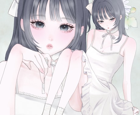 透明感のある大人かわいいイラストを描きます イメージ1