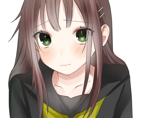 SNS用アイコンをバストアップで描きます 透明感のある女の子を描くのが得意です！ イメージ1