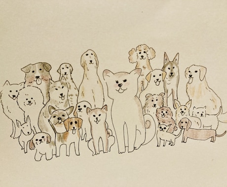 ほんわか、かわいいイラスト描きます イメージ1