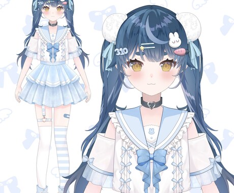 可愛いVTuber用パーツ分けイラストを描きます 【5名様限定】実績獲得のため、特別価格でイラストを描きます！ イメージ2