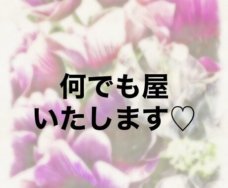 1時間何でも屋♡代行業務いたします メニュー作り、カルテ作り、データまとめ等♡なんでもOK! イメージ1