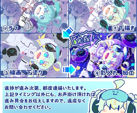 SNSアイコン、動画等に使えるイラストを制作します ポップで明るくて楽し〜いイラスト！！！描けます！！！ イメージ2