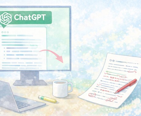 ChatGPTを活用して文章を読みやすく整えます AI×人の確認で自然な文章に整えます イメージ1
