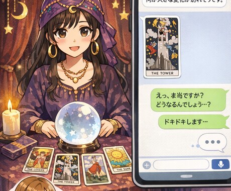 タロットカードで占います タロット占い歴3ヶ月の初心者です！ イメージ1