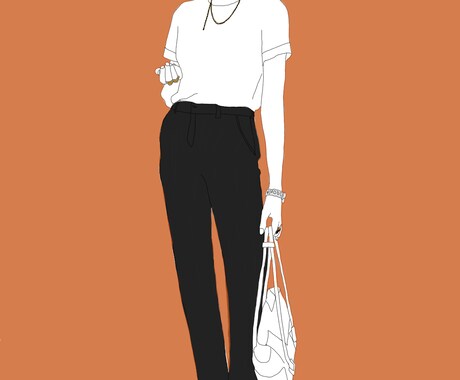 写真を元にリアルでシンプルな人物画を描きます 手などパーツも描きます♪待受、壁紙、プロフィール・プレゼント イメージ2