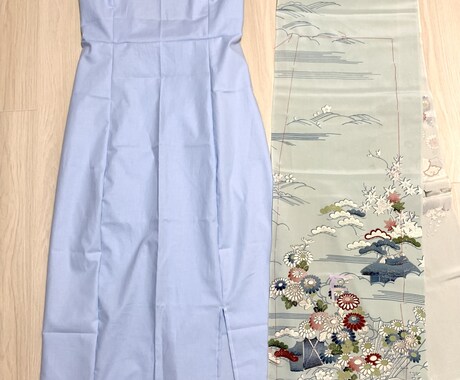 お着物と洋服のリメイクデザイン作成までを承ります お着物をワードローブへ、いまいちの洋服をピッタリに作り替え イメージ1