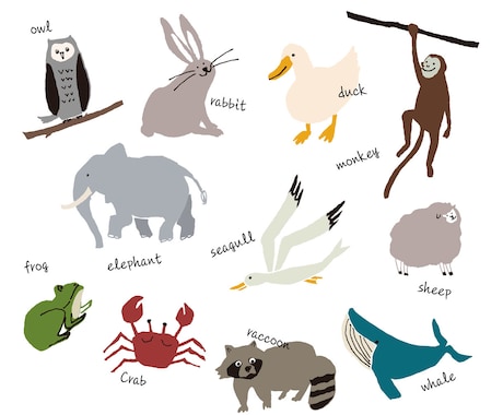 動物のカットイラストを描きます Webや印刷物の挿絵・捕捉説明などにご利用ください イメージ2