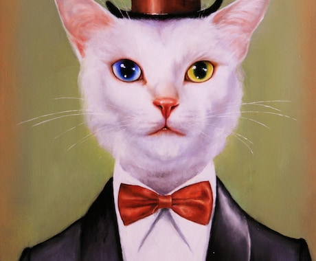 猫好きのプロの画家があなたの愛猫を油絵で描きます 世界一可愛い愛猫チャンをアート世界の主役として描きます イメージ2
