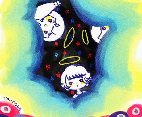 可愛らしくぬくもり溢れるカードを制作いたします 子どもの頃描いた夢のような、あなただけの一枚がほしい方へ イメージ2