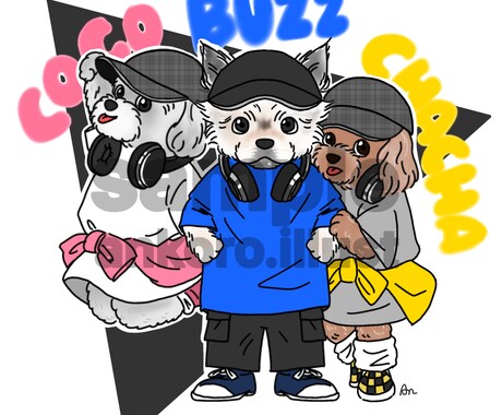 ペットのイラストを描きます ペットのグッズ作りにおすすめです！ イメージ2