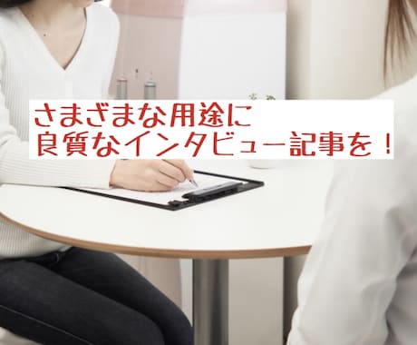 1本1万円〜　高品質なインタビュー記事執筆します 300本以上の実績があるプロライター イメージ1