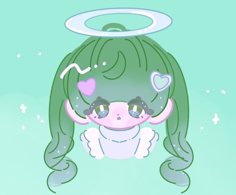 ふわっと甘くてかわいい！ミニキャラ  お描きします やさしい色とまるいシルエット、でも甘すぎないイラストを。 イメージ2