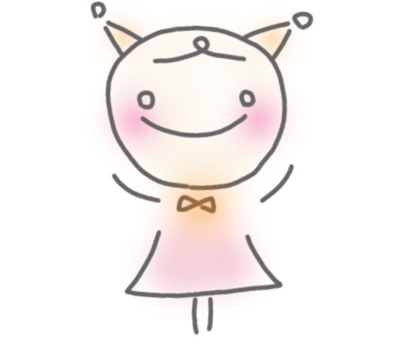 ちょっと変わった棒人間の妖精イラスト描きます B型が描く個性的なイラストこれは、妖精です イメージ1
