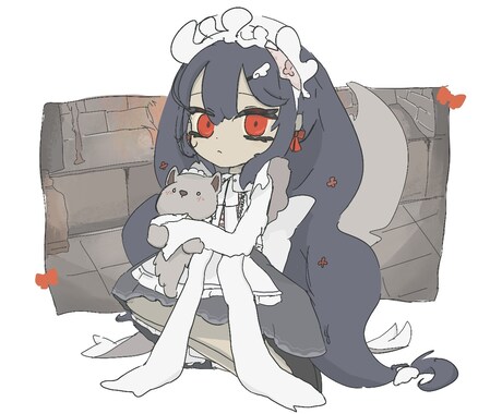 キャラデザ、1枚絵、立ち絵等承ります 幅広い用途にご利用いただけます。 イメージ1
