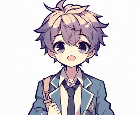 シンプルなアニメ風アイコンを作ります インスタやYouTube、などのアイコンに使えます イメージ1