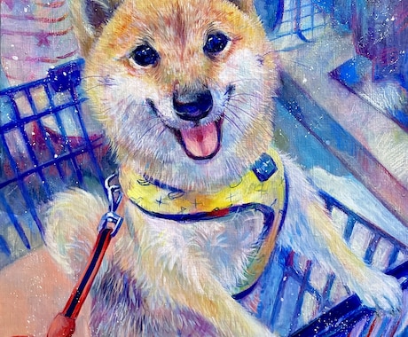 大切なご家族･ペットの似顔絵描きます 油彩であなたの大切なご家族、ペットの似顔絵を描きます。 イメージ1