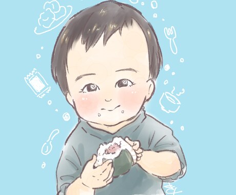 お子様の似顔絵お描きします SNSのアイコン、ヘッダーなどにどうぞ♡ イメージ2