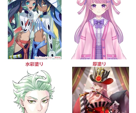キャラクターデザインいたします 「キャラクターデザイン・3面図・絵柄寄せ可能！」 イメージ2