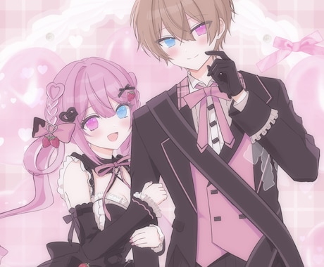 商用OKのイラストを描きます 衣装デザイン可能!かわいいイラストを制作いたします イメージ1