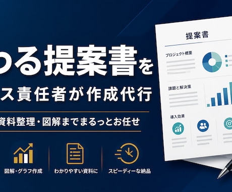 元情シス責任者が提案書・企画書を作成します 「伝わる資料」を最短1日で。構成から文章まで丸投げOK イメージ1