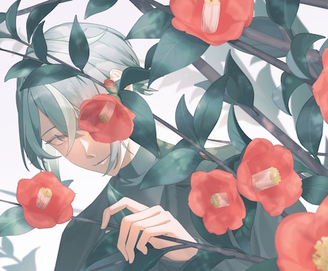 中性寄りのキャラクターイラストを制作します 一枚絵や動画イラストなど、様々な用途でご利用できます イメージ2