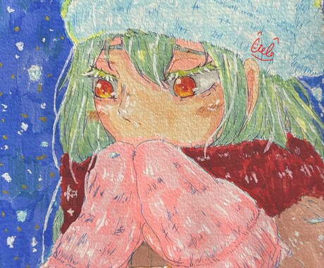 透明水彩でアナログイラストを描きます 柔らかい色彩とにじみで、世界に一枚だけの物語を描きます イメージ2