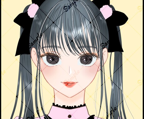 SNSアイコン向け⭐︎女の子のイラスト描きます シンプルだけど目を惹く可愛い女の子を描くことを目指してます✨ イメージ2