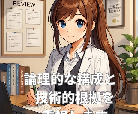 技術士（機械部門）論文を合格水準まで添削します 添削回数無制限・24時間以内に対応 イメージ2