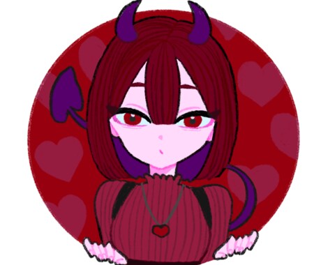 デフォルメアイコン描きます 【ちょっとダークな女の子・男の子が得意です】 イメージ2