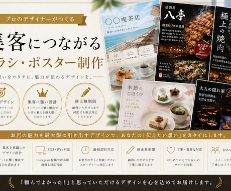 イベントや店舗の広告ポスターやデザイン作成致します イメージ1