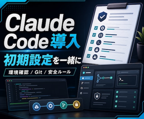 Claude Code導入設定を支援します 初回導入から安全な使い方まで丁寧に具体化して整えます イメージ1