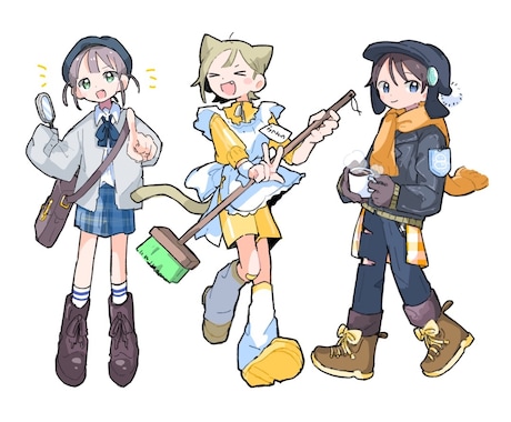 らくがきレベルの全身イラスト描きます らくがきレベルの全身イラスト描きます イメージ2