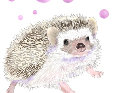透明感のある優しいペットのデジタル似顔絵描きます いつまでも飾りたくなるリアルであたたかみのある仕上がりに イメージ1