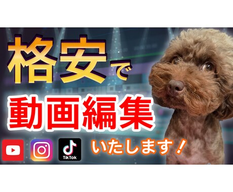 動画編集を！！！格安！！！で対応いたします 少しでもご興味のある方はメッセージお待ちしております！ イメージ1