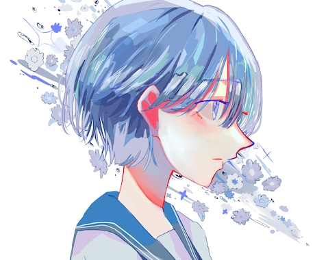 可愛く儚いアイコンお描きします SNSアイコンにいかがでしょうか！ イメージ1
